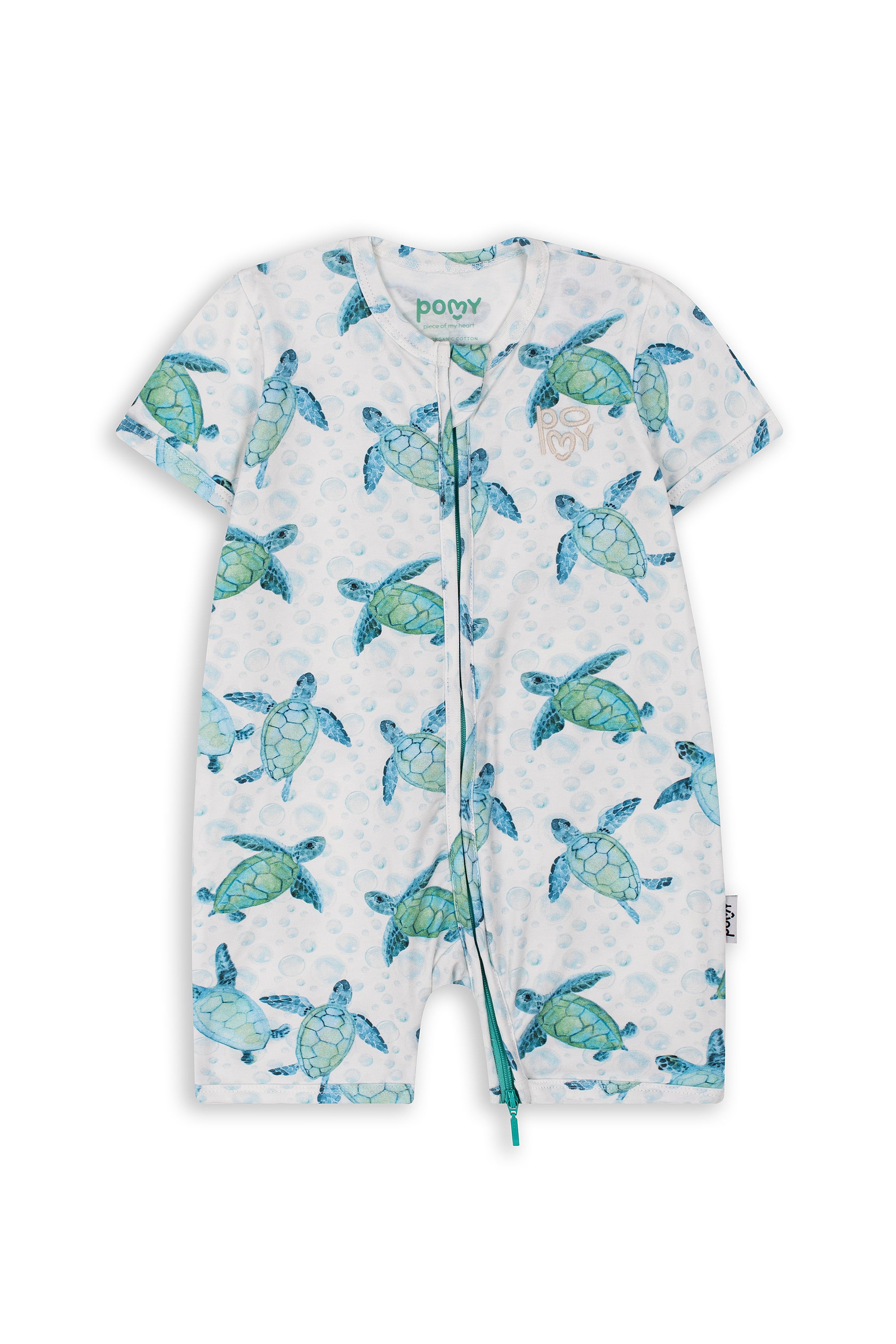 Turtle Tickle Summer Sleepsuit